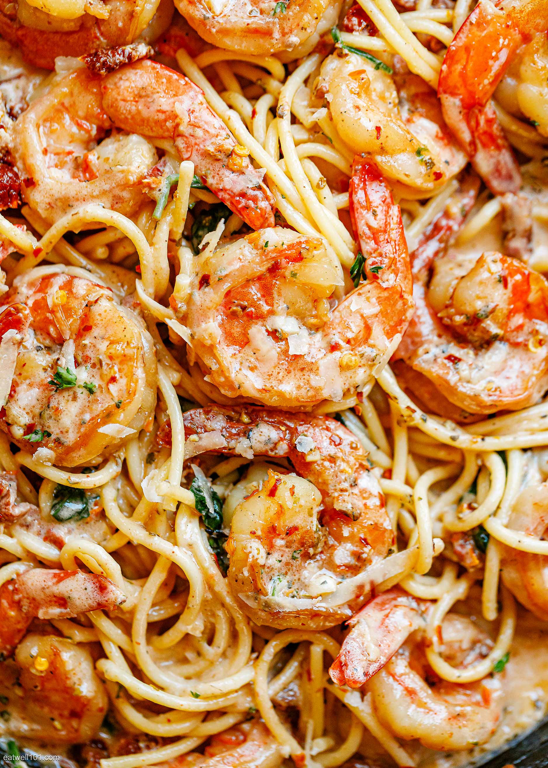 Creamy Mozzarella Shrimp Pasta Recipe – Shrimp Pasta Recipe — Eatwell101