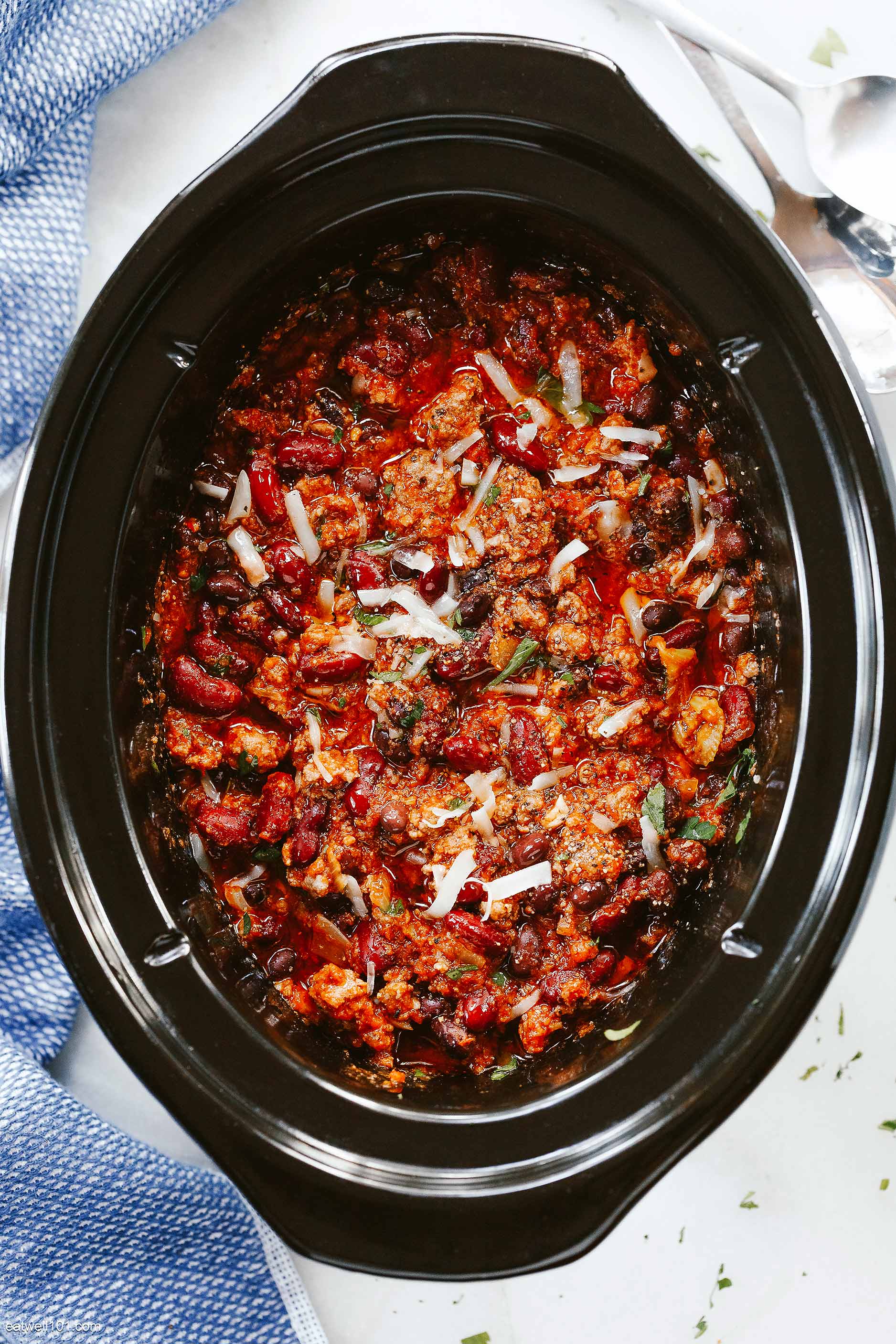 Small Crock Pot Chili - 101 Cooking For Two