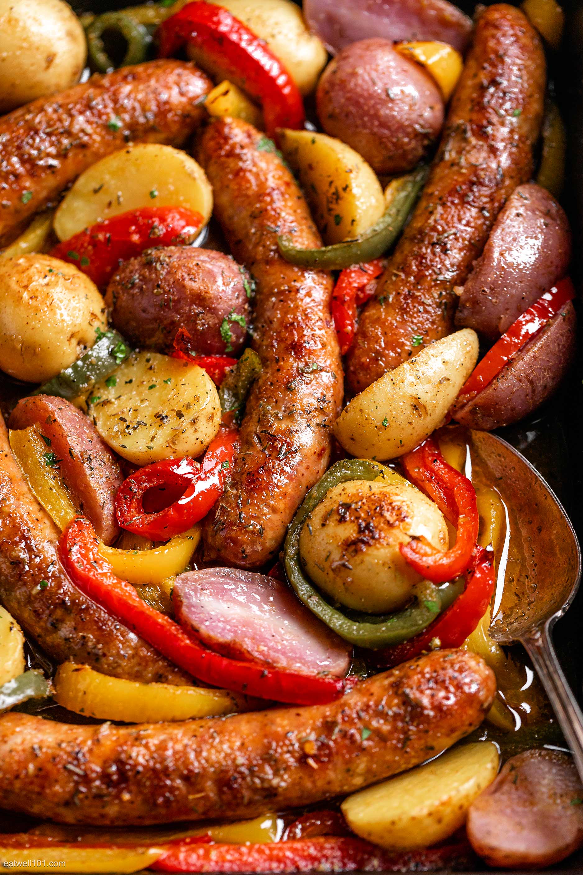 Sheet Pan Sausage and Potatoes - The Healthy Epicurean