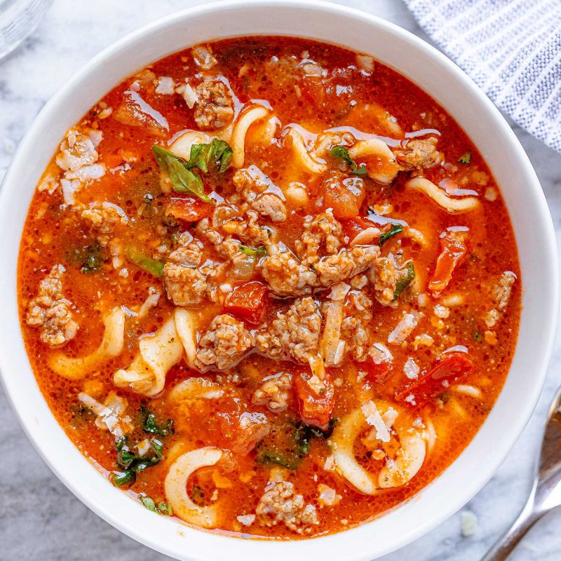 Italian Style Soup with Turkey Sausage