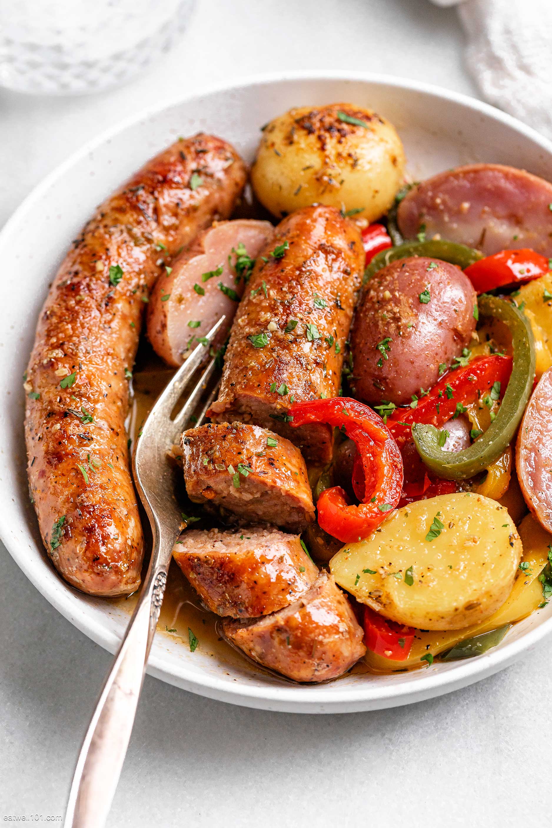 Sheet Pan Sausage and Potatoes - The Healthy Epicurean