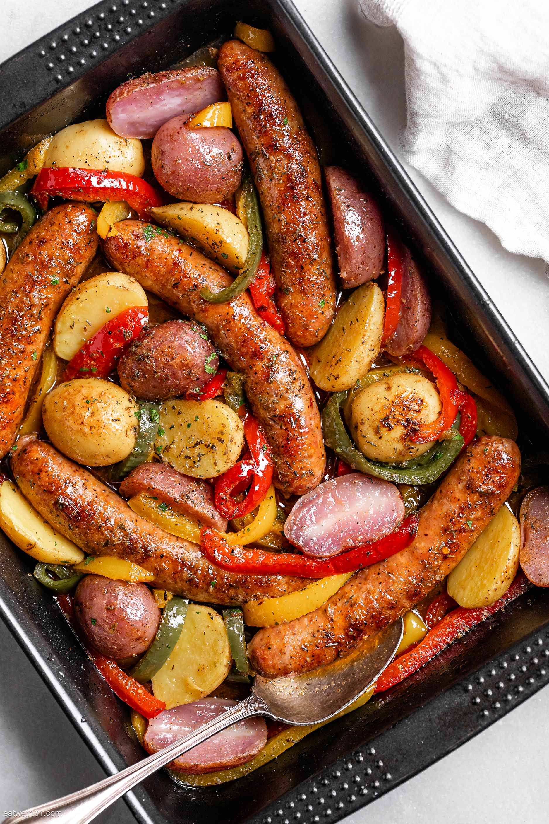 Sheet Pan Sausage and Potatoes - The Healthy Epicurean