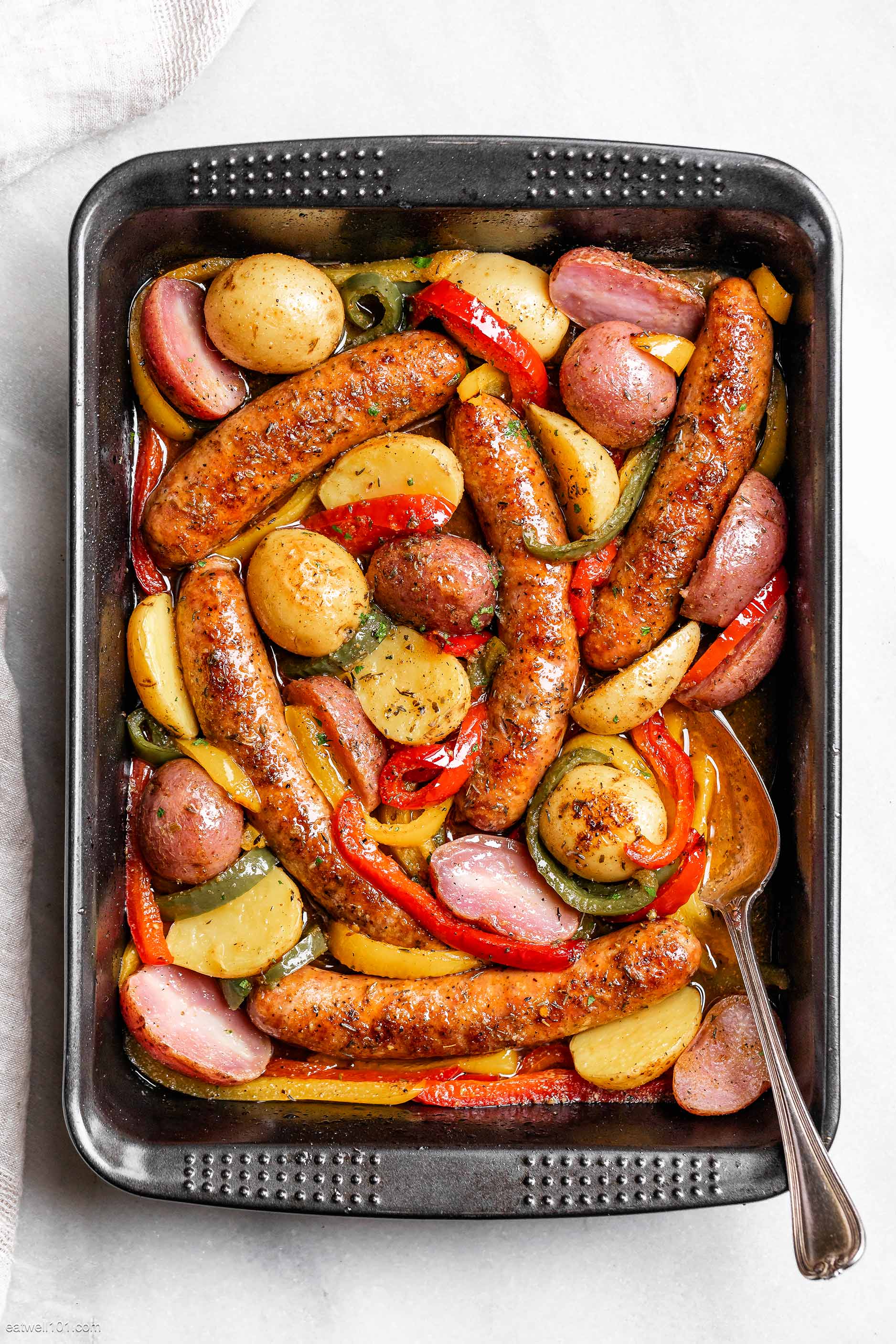 Sheet Pan Sausage and Potatoes - The Healthy Epicurean