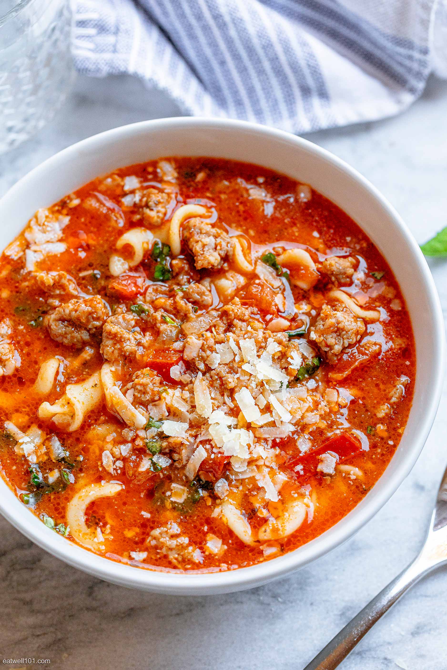 Italian Pasta Sausage Soup Recipe – How to Make Sausage Soup — Eatwell101