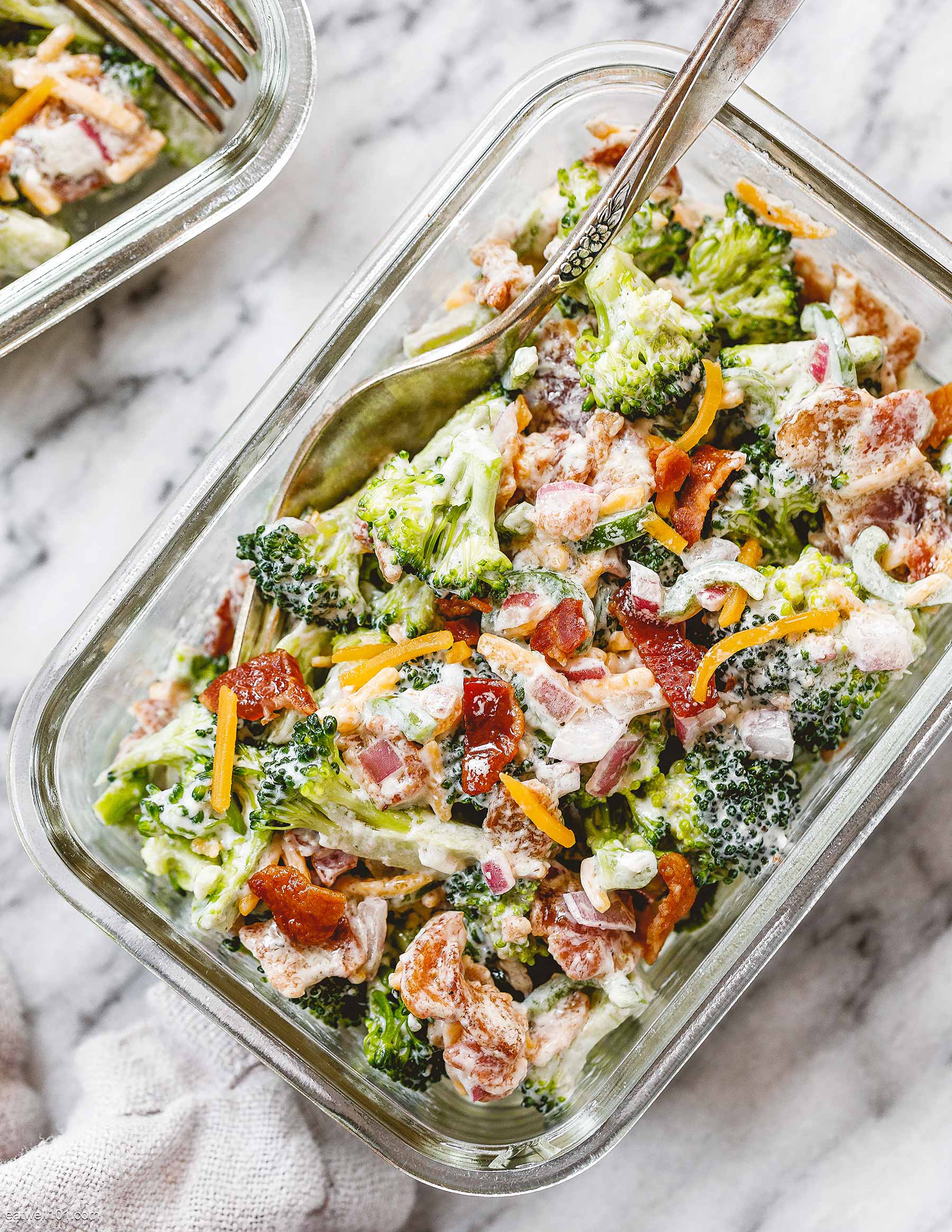 Meal Prep Broccoli Salad Recipe with Bacon – Meal Prep Salad Recipe —  Eatwell101