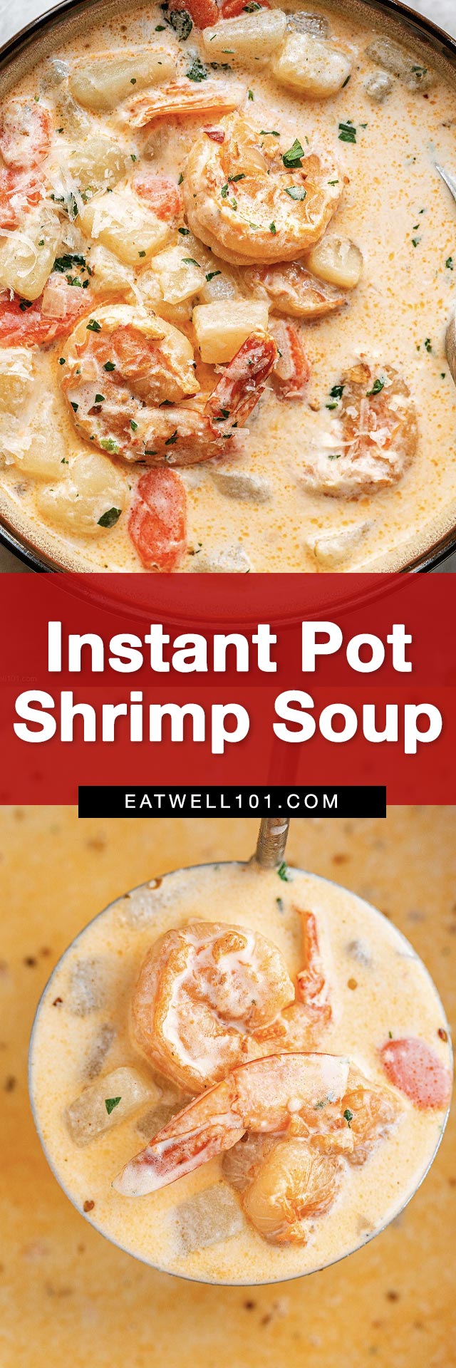Instant Pot Creamy Shrimp Soup Recipe – Potato Shrimp Chowder Recipe ...