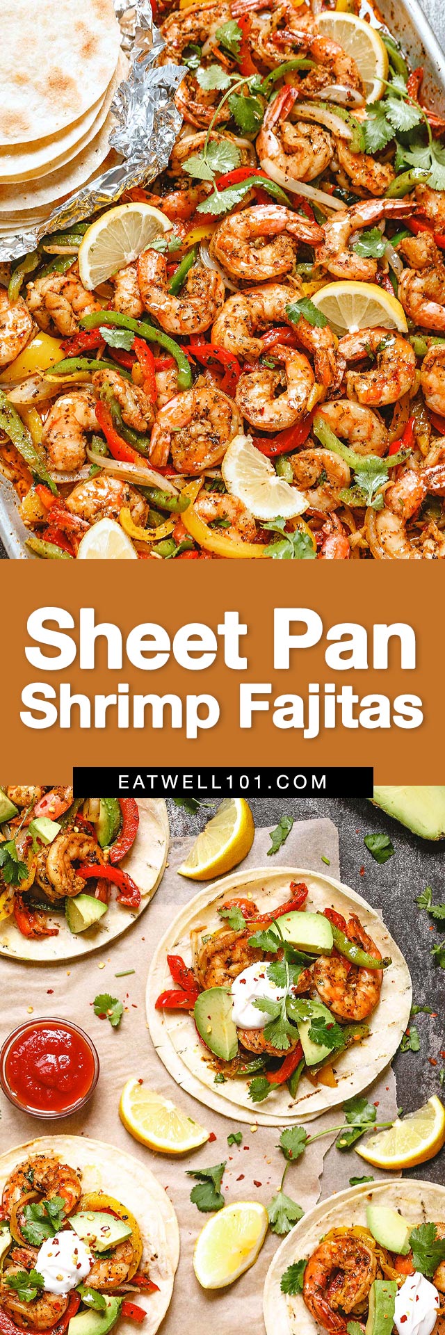 Easy Skillet Shrimp Fajitas {20 Minute Recipe!} - FeelGoodFoodie