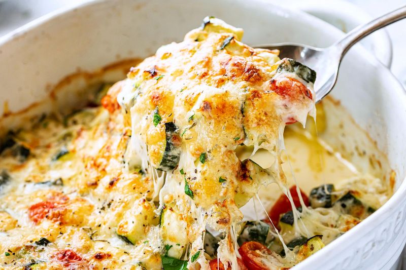 Baked Zucchini and Cheese Recipe – Cheesy Zucchini Bake Recipe — Eatwell101