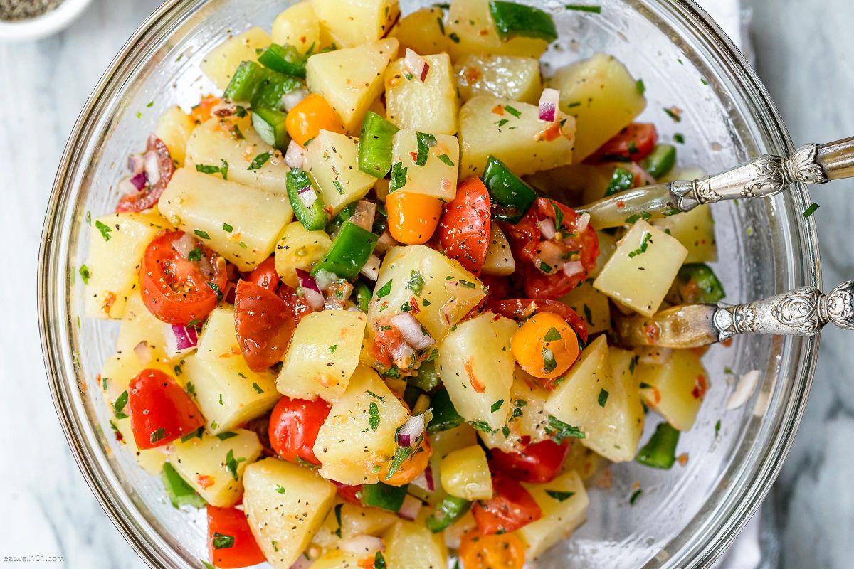 Healthy Tomato Potato Salad