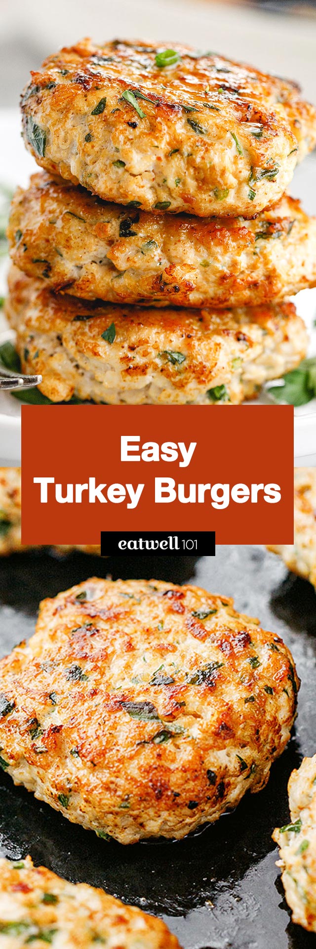 Easy Turkey Burgers Recipe - #turkey #patties #eatwell101 #recipe - These easy turkey patties make the perfect protein addition to your lunch or meal-prep!