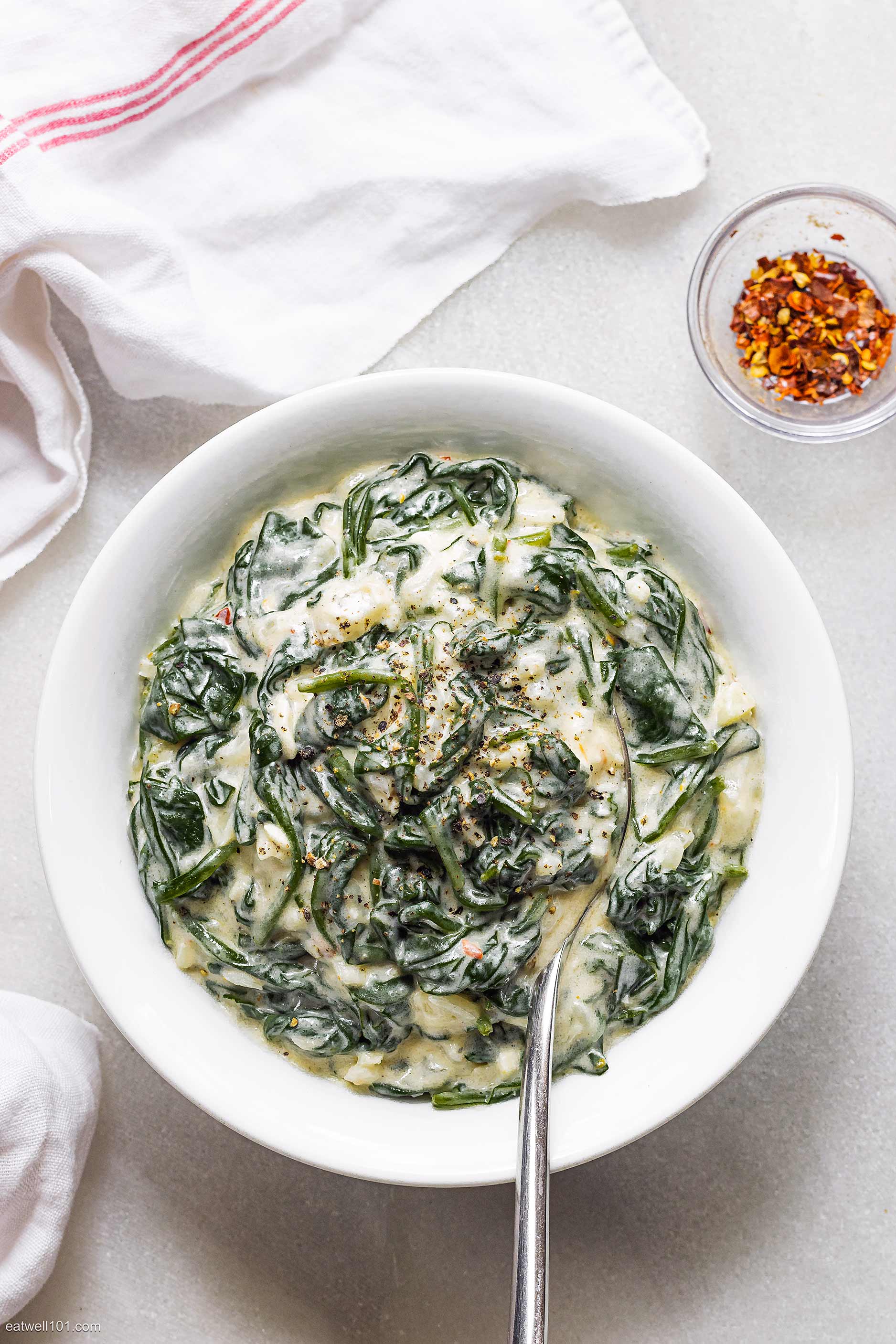 Creamy Spinach Recipe How to Make Creamy Spinach — Eatwell101