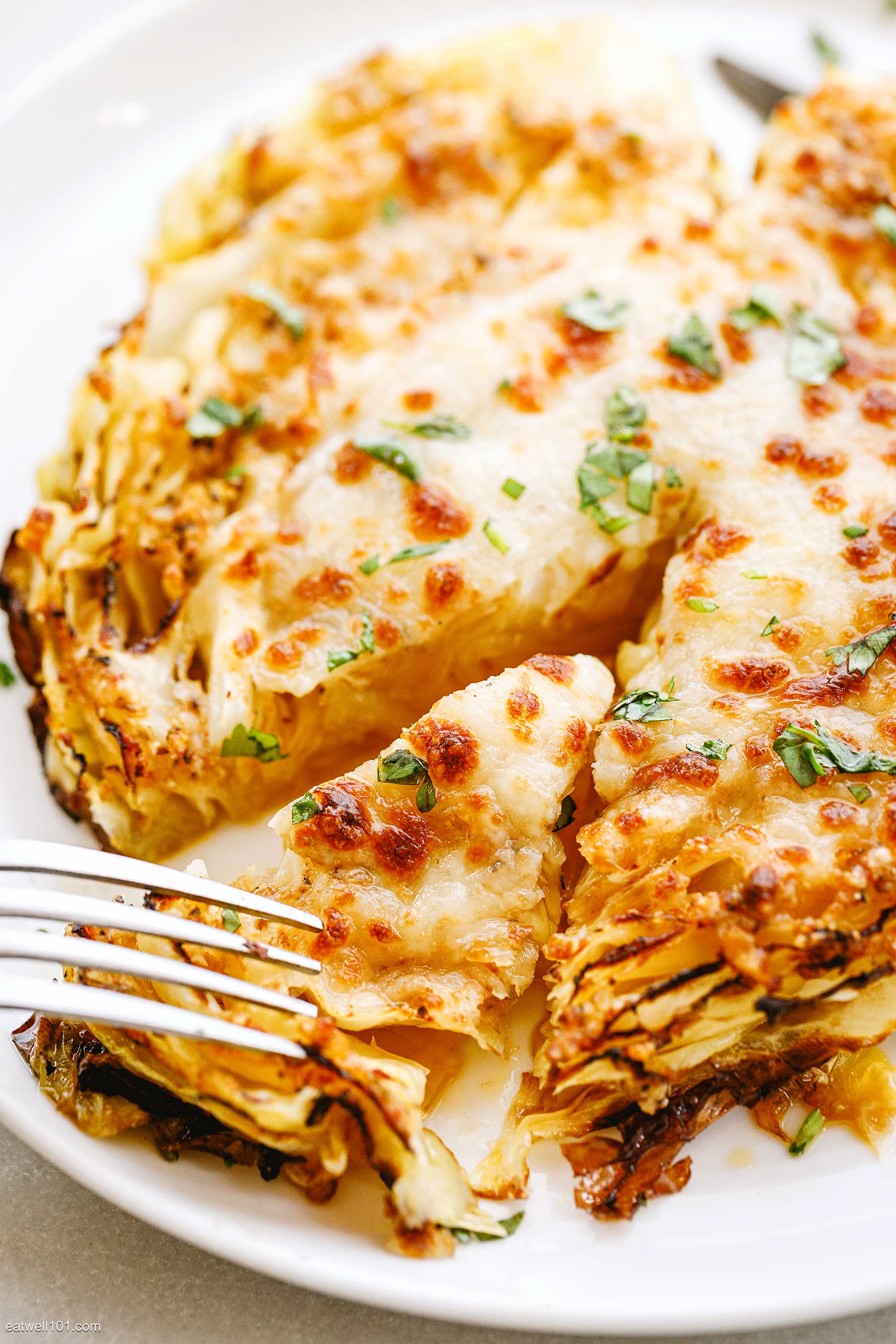 baked cabbage and cheese