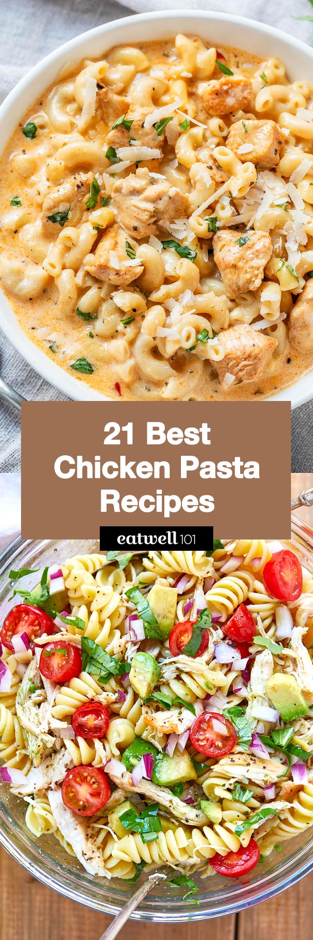 21 Best Chicken Pasta Recipes for Easy Weeknight Dinners - #chicken #pasta #recipes #eatwell101 - Try our best chicken pasta recipes for easy, comforting dinners! Including recipes for salads, stir-fries, soups, and many more!