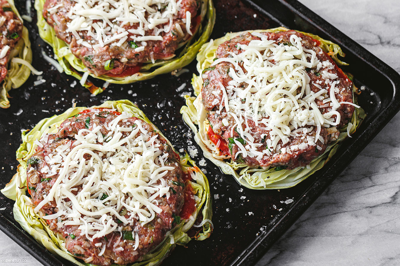 Ovenbaked Cabbage Burgers Recipe Beef Burgers and Cabbage Recipe