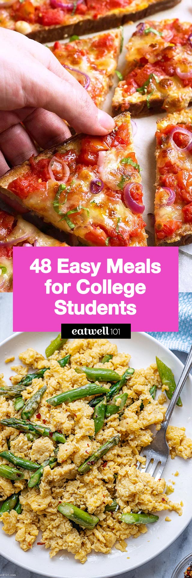 48 Easy Meal Ideas for College Students Who Don't Have Time - #college #meal #recipes #ideas #eatwell101 - Fuel a hectic college lifestyle with our easy, student-friendly meal recipes – lunch, dinner, and snacks – made for busy college students!