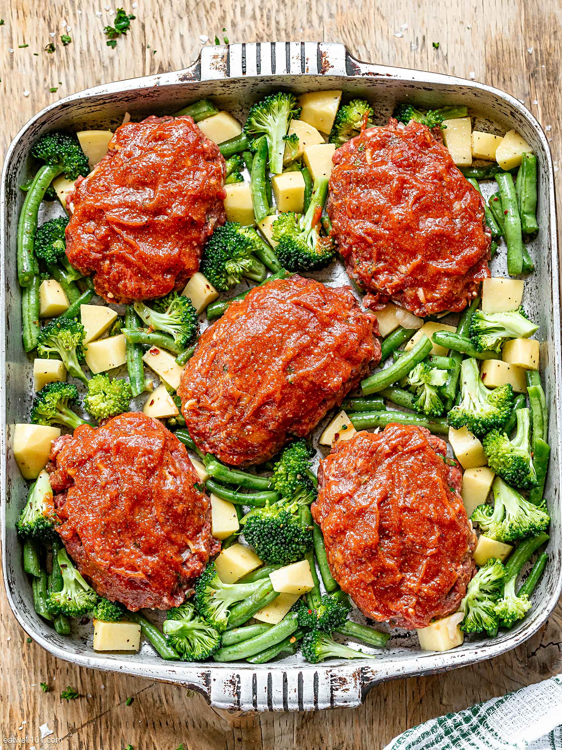 Mini Meatloaf Sheet Pan Dinner – Steph Gaudreau