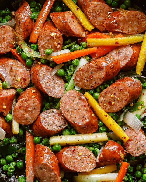 Sheet-Pan Maple-Dijon Sausage and Fall Veggies Recipe – Sheet Pan