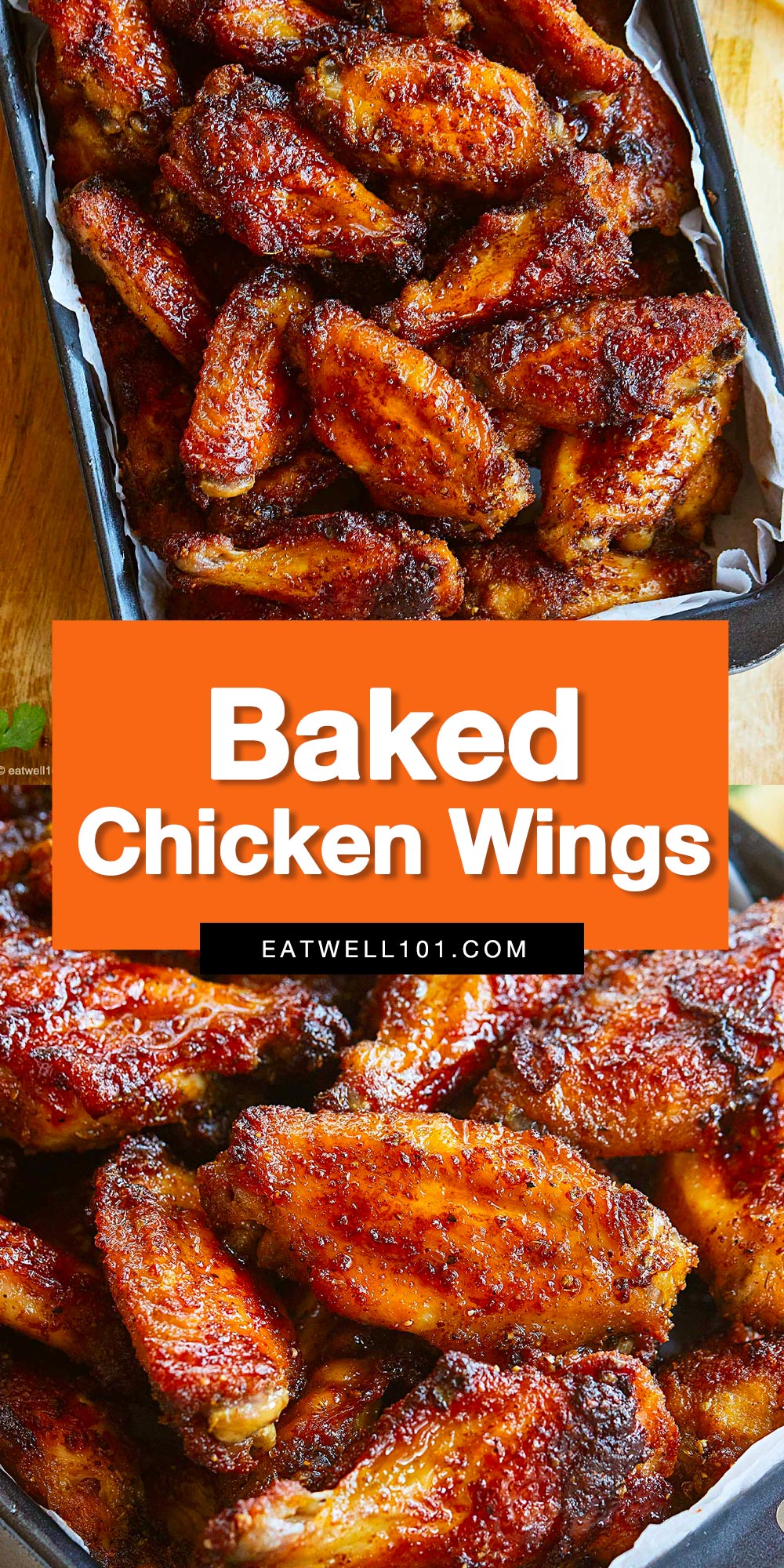 Baked Chicken Wings - #chicken #wings #recipe #eatwell101 - Try our tasty baked chicken wings recipe for a quick and easy family meal everyone will love! These easy chicken wings are juicy on the inside and perfectly crispy on the outside!