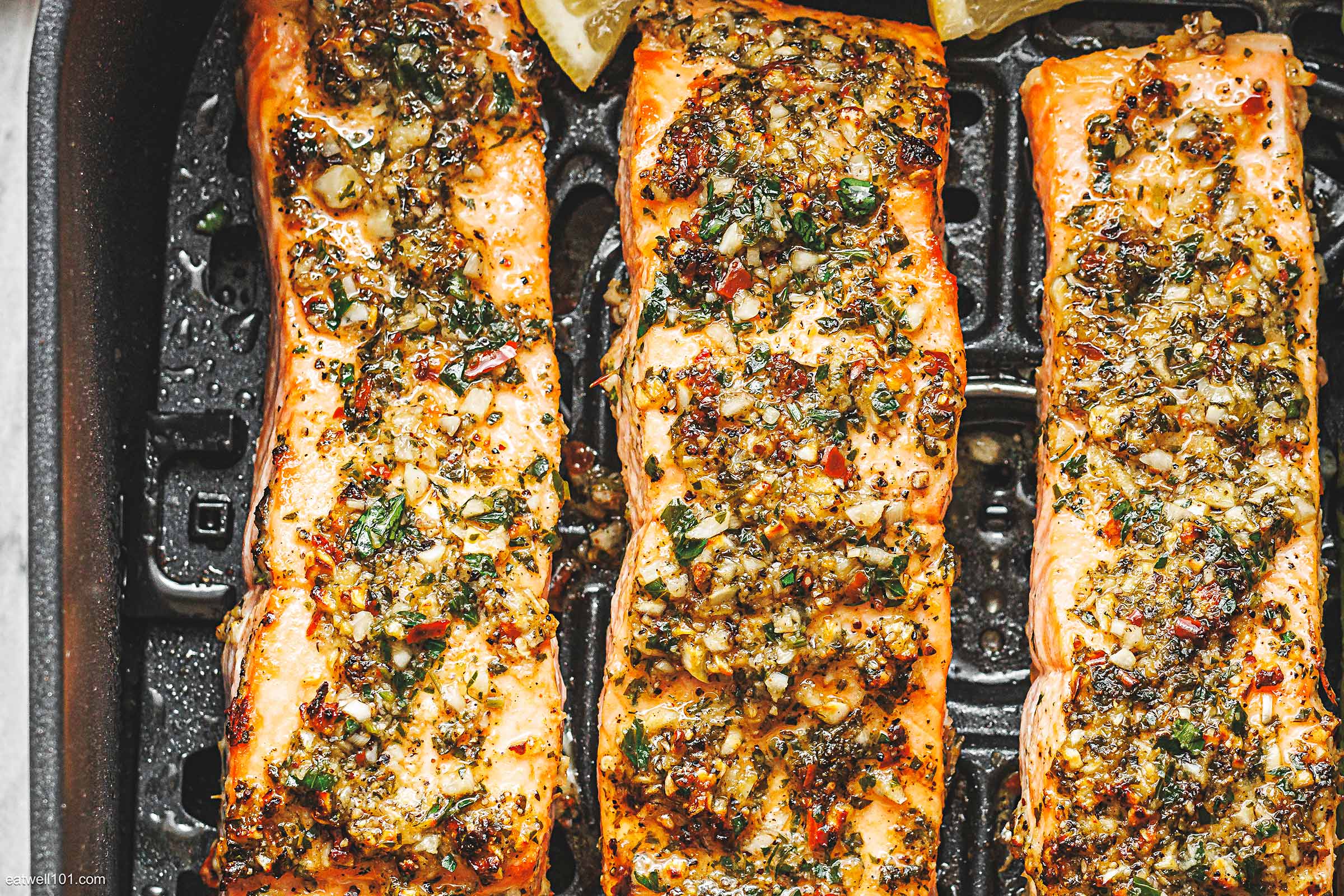 Garlic Butter Air Fryer Salmon