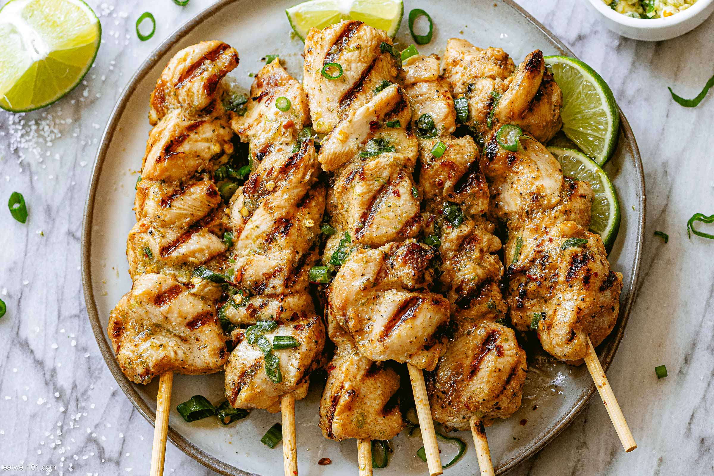 Honey Lime Chicken Skewers