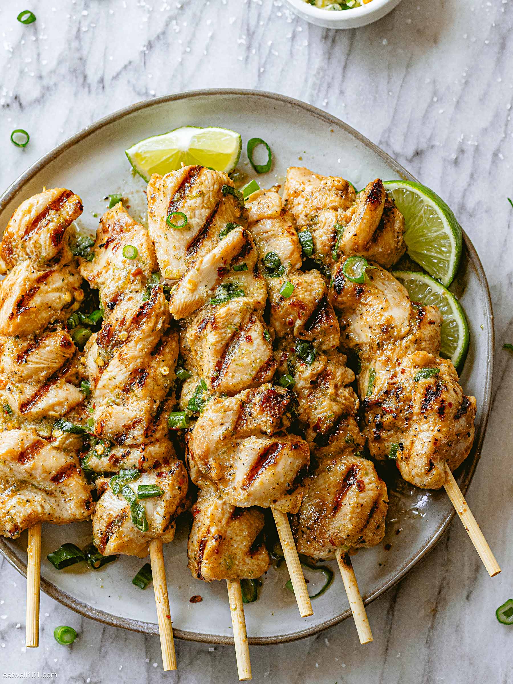 honey lime chicken kabobs