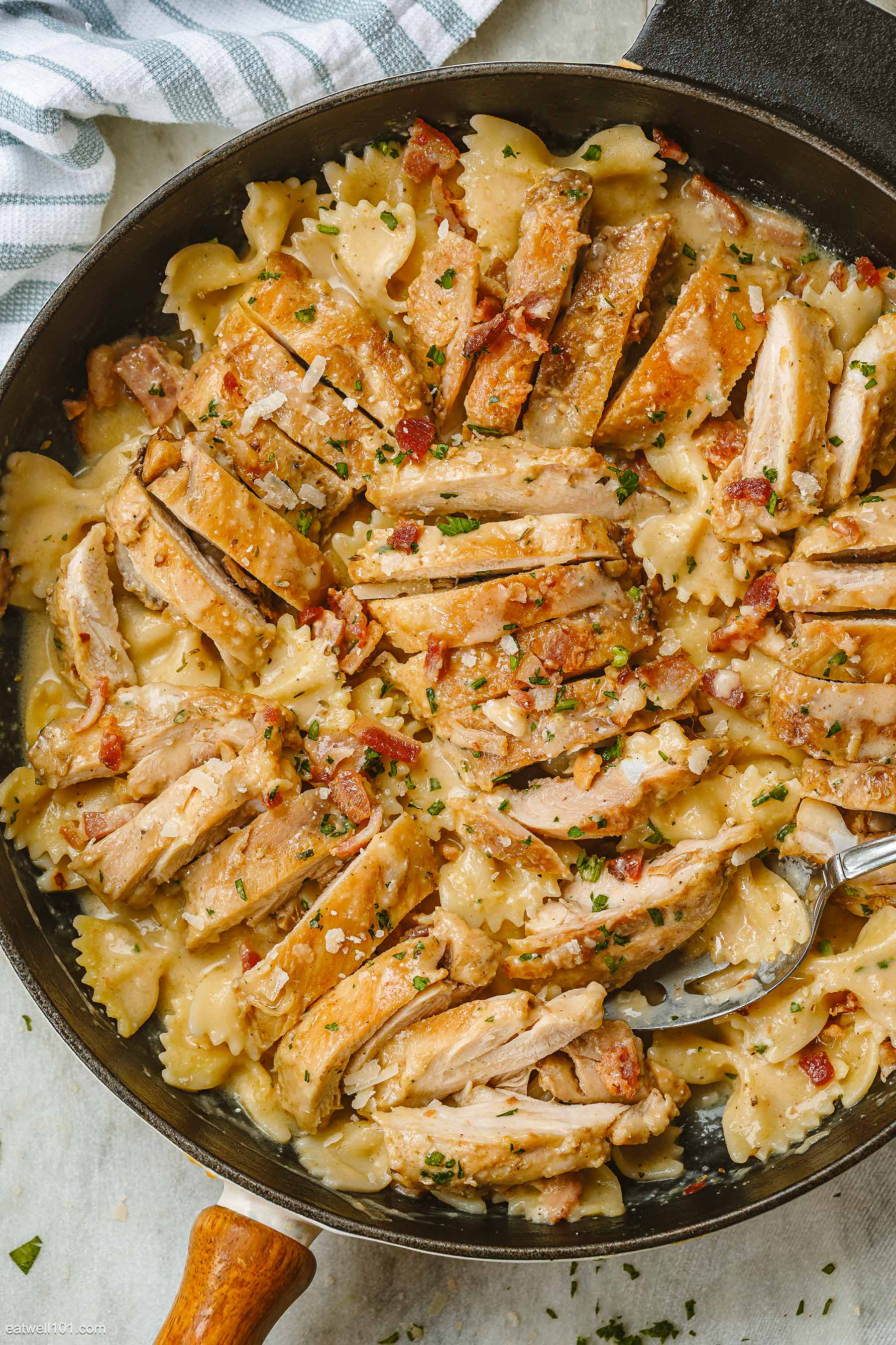 creamy bacon chicken pasta recipe 1