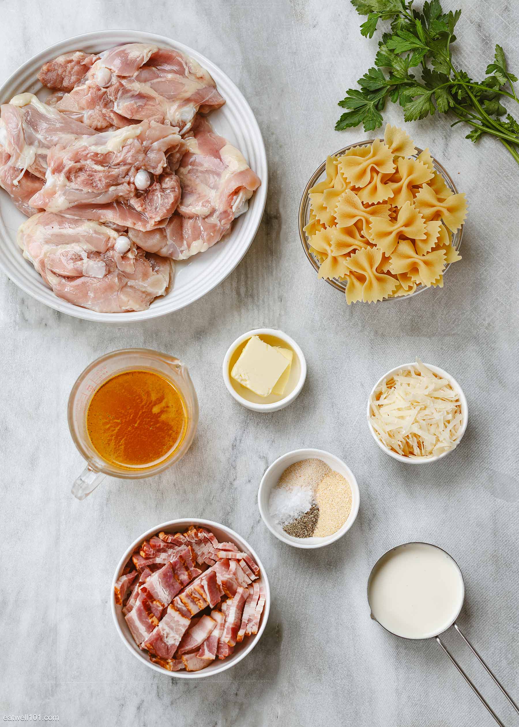 ingredients list for chicken pasta recipe