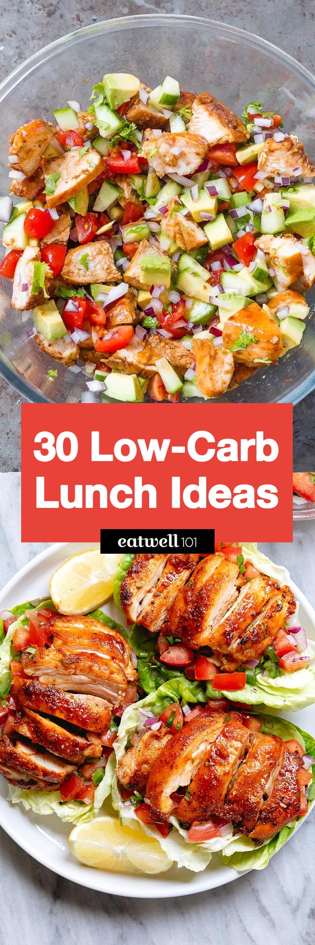 30 Easy Low-Carb Lunch Ideas That Are Delicious and Super Healthy - #lowcarb #lunch #recipes #eatwell101 - These low-carb lunch recipes will  keep you full and energized for hours!