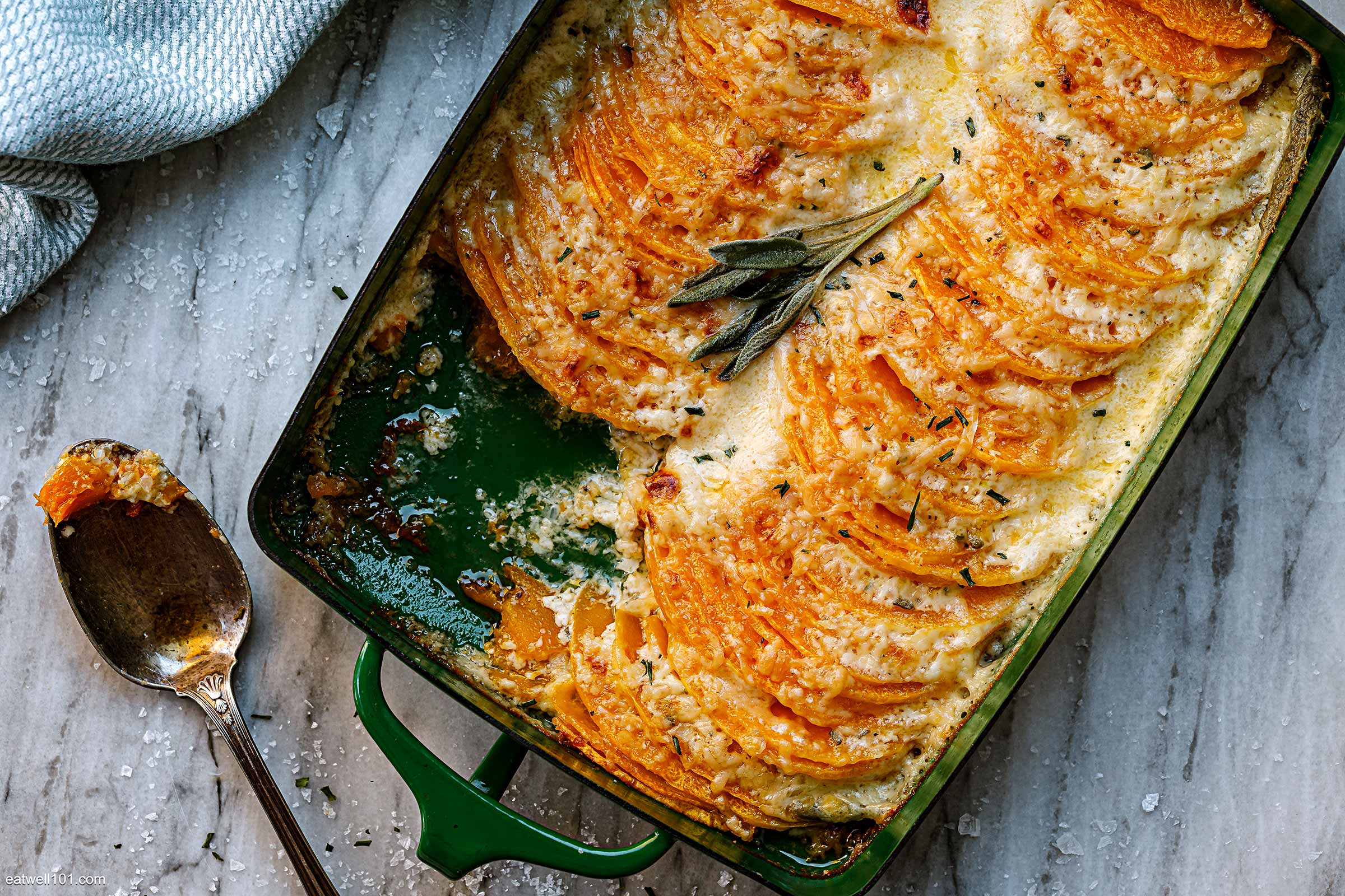 Sage Butternut Squash Gratin