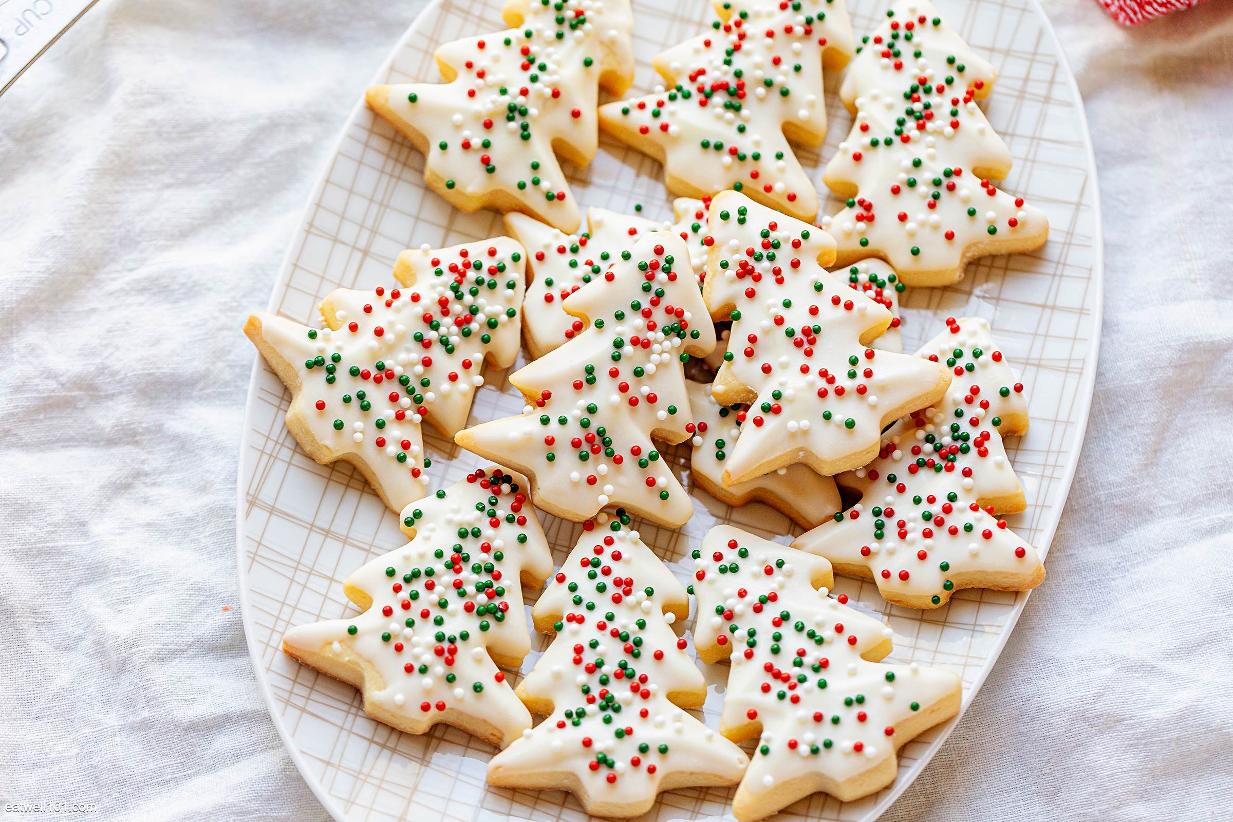 Shortbread Christmas Tree Cookies