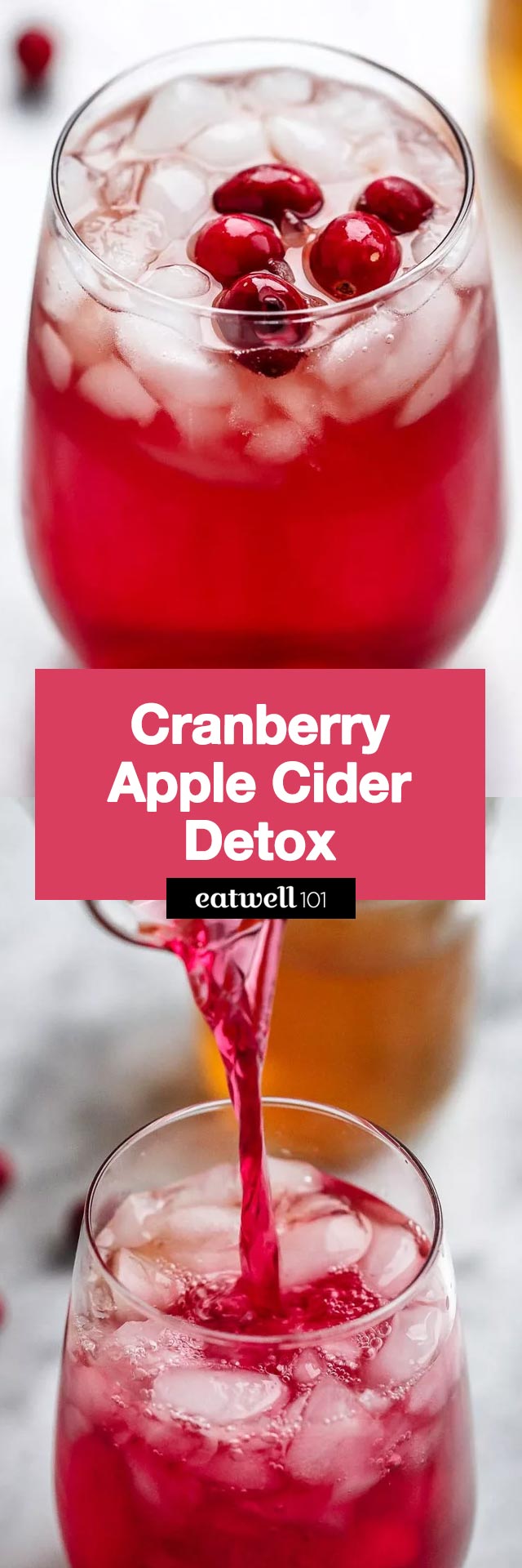 3-Ingredient Cranberry Apple Cider Detox Drink - Boost your energy and digestion!