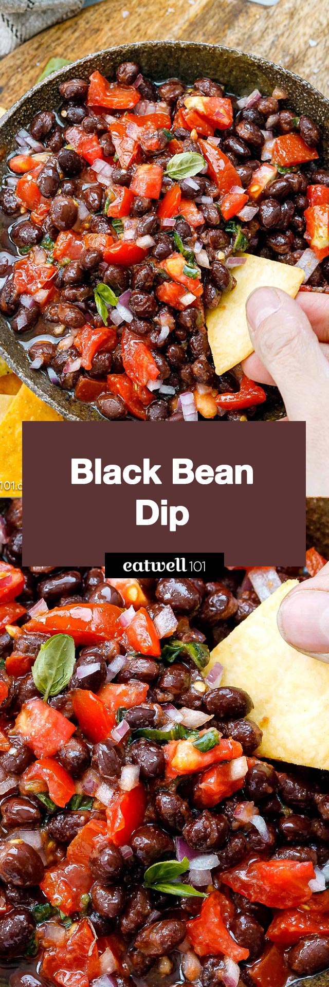 Black Bean Dip - #blackbean #dip #recipe #eatwell101 - Break out the tortilla chips for this fresh and healthy black bean dip. Perfect for any entertaining occasion!