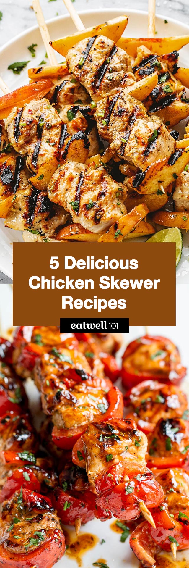 5 Delicious Chicken Skewer Recipes for Easy Dinners - #chicken #skewers #recipes #eatwell101 - Try our easy chicken skewer recipes for a colorful meal anytime of the year!