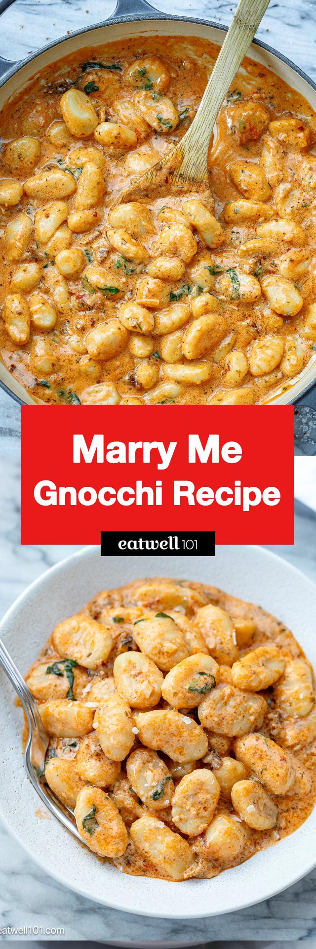 Marry Me Gnocchi Recipe - #gnocchi #recipe #eatwell101 - Marry Me Gnocchi Recipe is creamy, loaded with flavor and super easy to whip up. Enjoy for a cozy dinner!