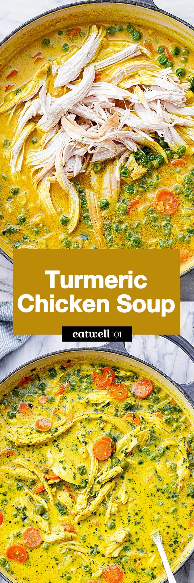 Easy Chicken Soup Recipe - #chicken #soup #recipe - This turmeric chicken soup is the perfect recipe to make when you need a boost!