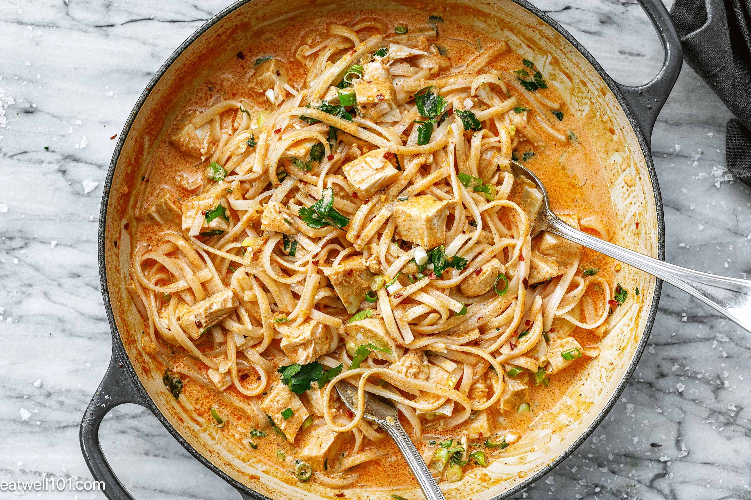 Creamy Thai Chicken Noodles