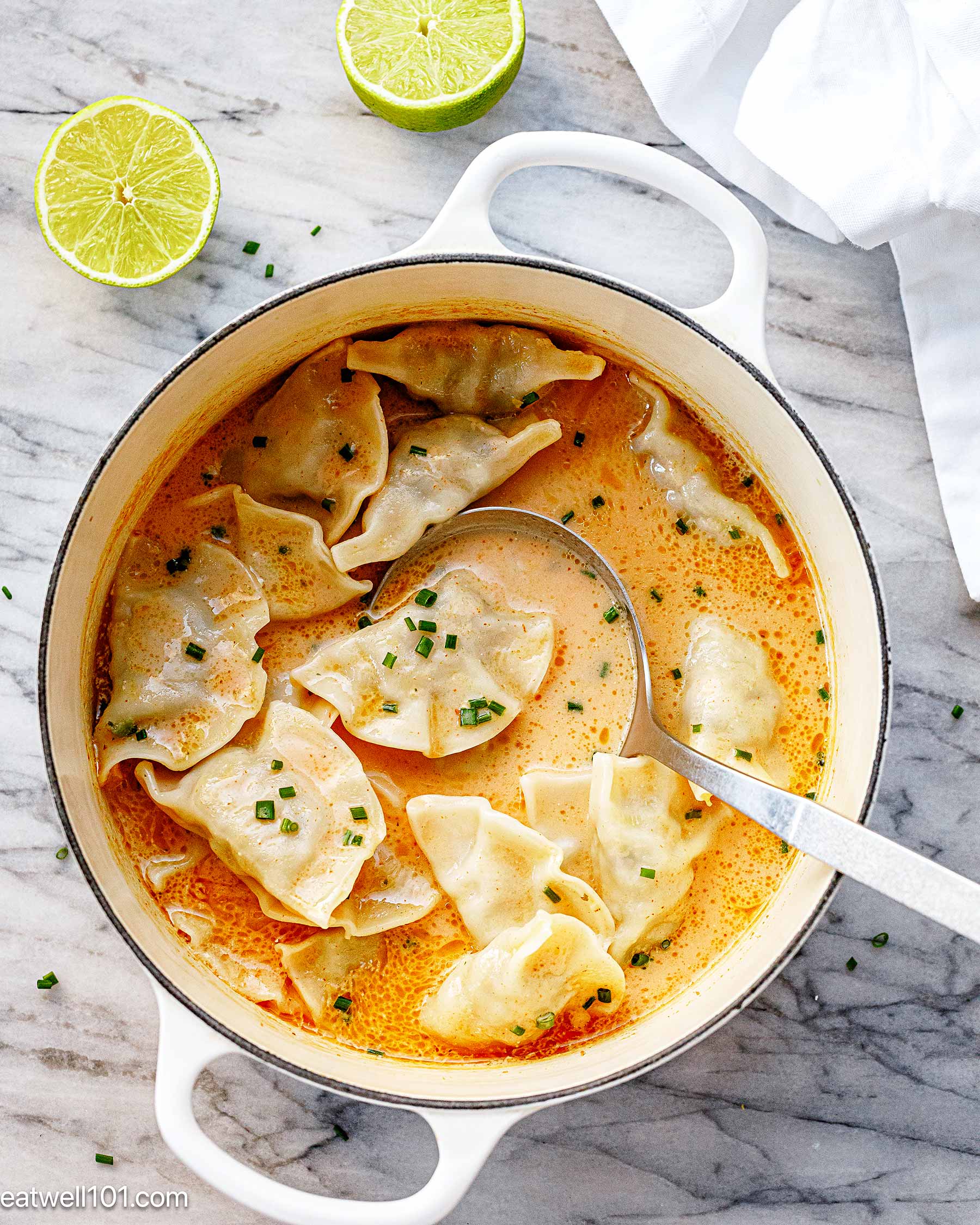 Thai Red Curry Dumpling Soup Recipe recipe