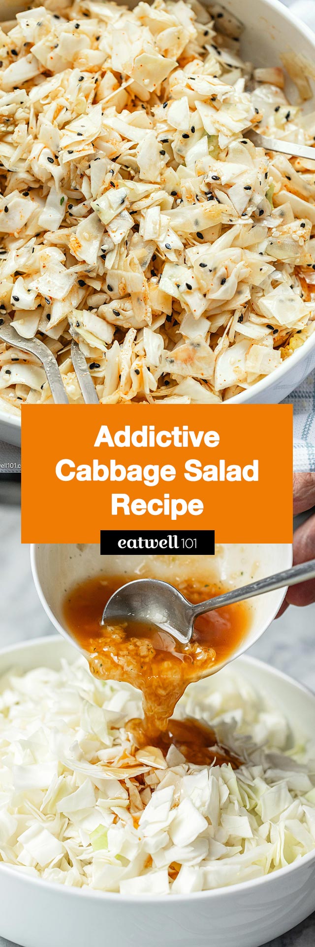 Addictive Cabbage Salad - #cabbage #salad #recipe #eatwell101 - Get hooked on this irresistible cabbage salad—crunchy and packed with umami flavors, it's the perfect side for grilled meats or a snack you won’t want to share!