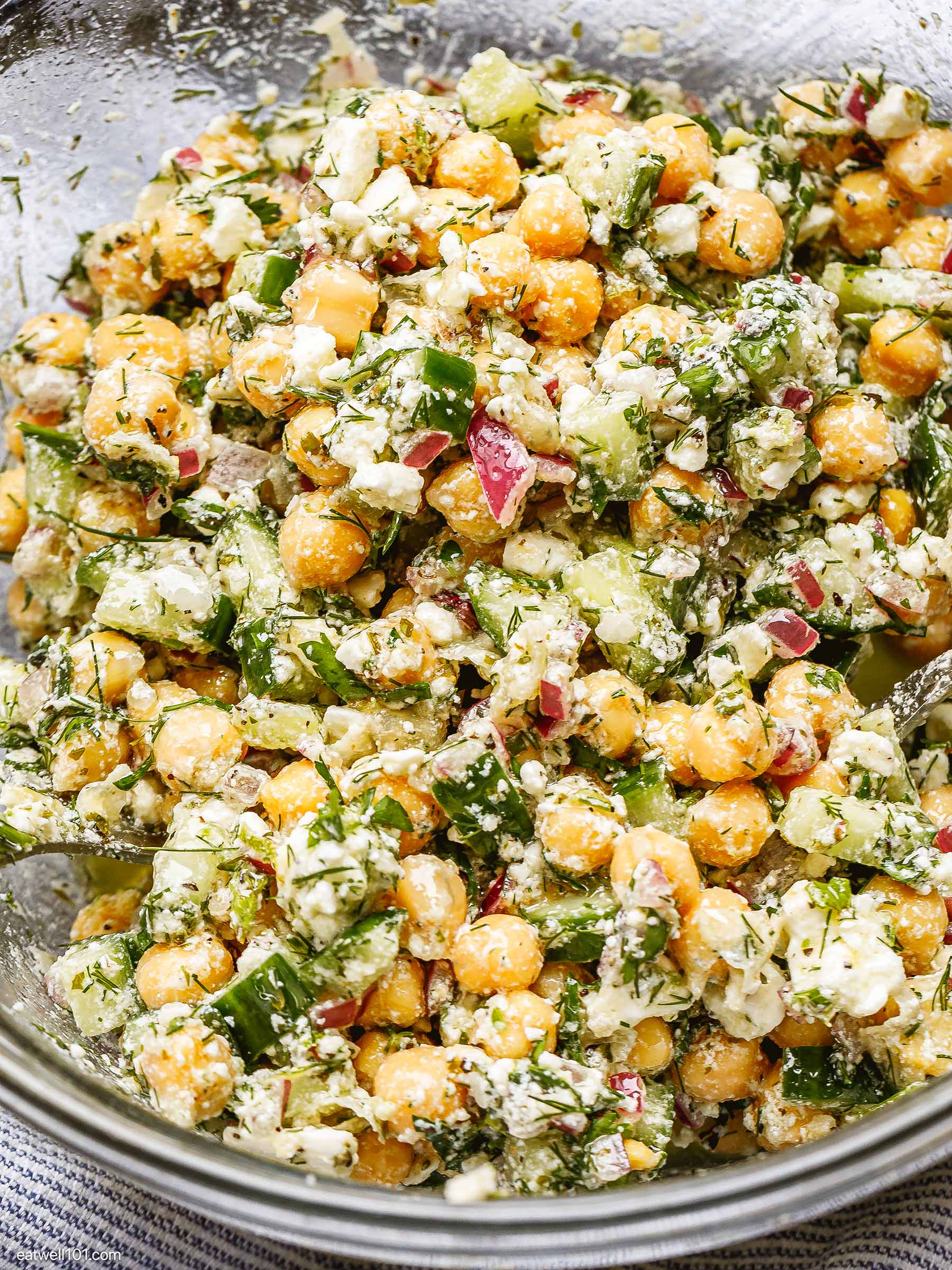 healthy chickpea salad